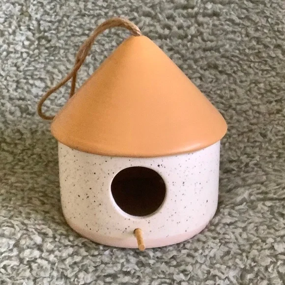 Ceramic Bird House NWT Speckled Glaze Crescent Enterprise Co. 5”x5”x6.75” - Picture 15 of 15